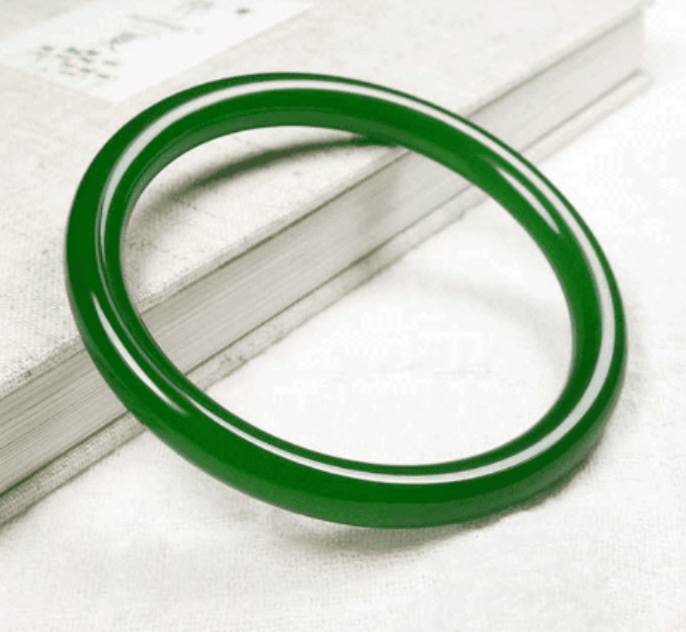 非金属仿水晶手镯 绿色手镯时尚百搭