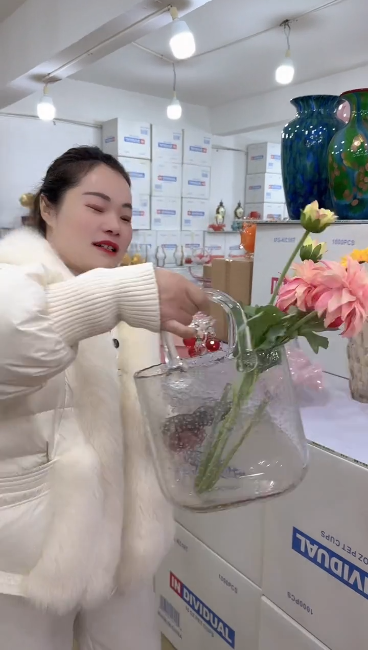 【闪购商品】无铅玻璃甄选花器-l-早6 包包一个