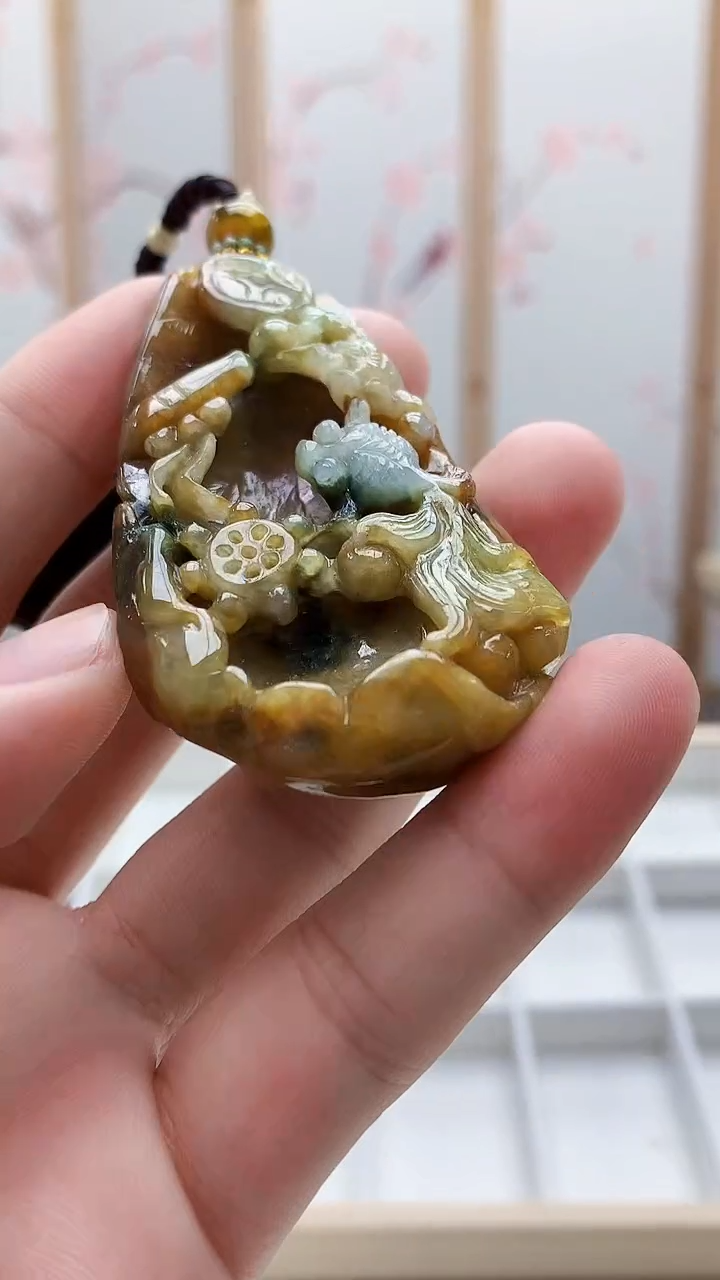 未镶嵌定制翡翠5028bb-毛货挂件61