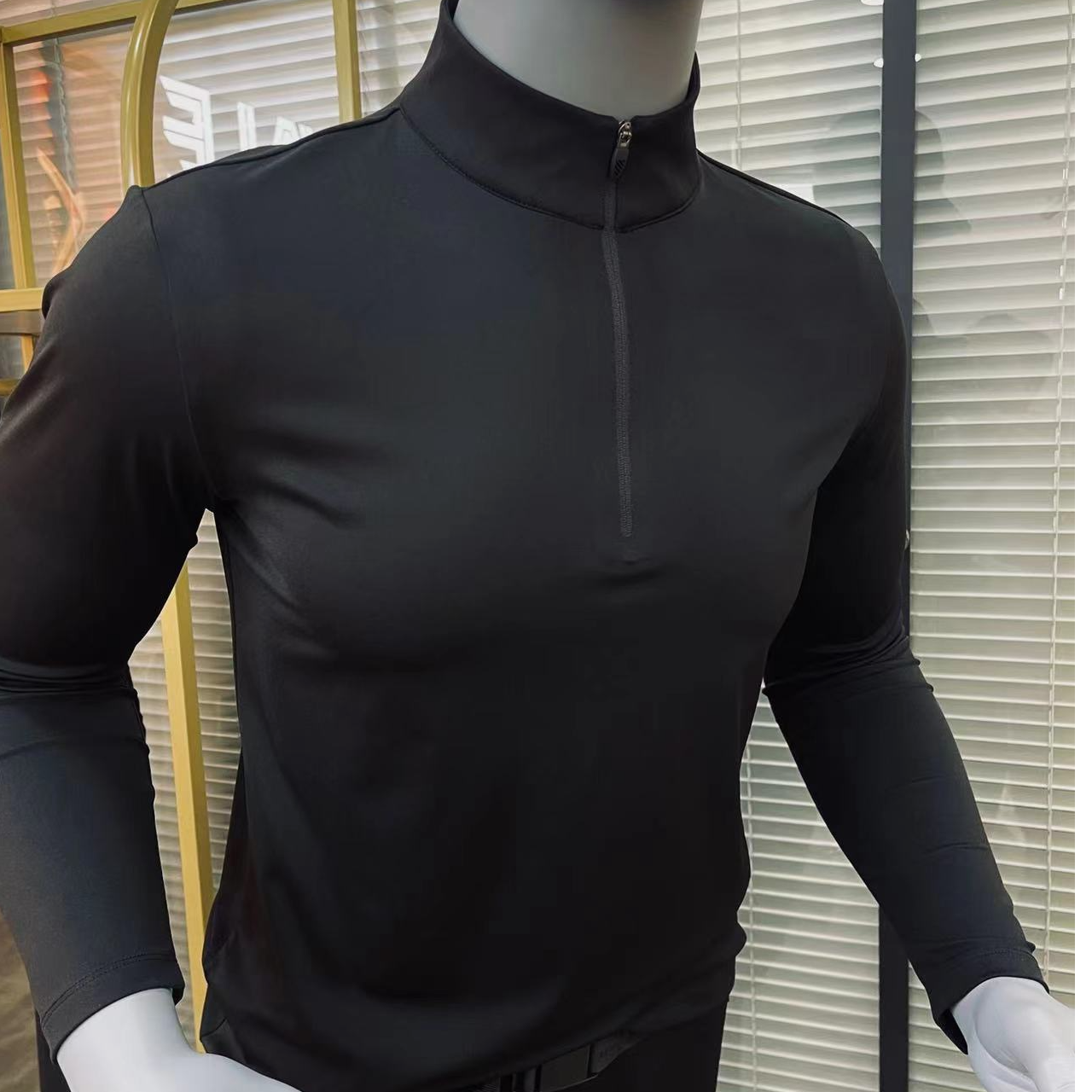 2025早春新款半拉链卫衣打底速干衣