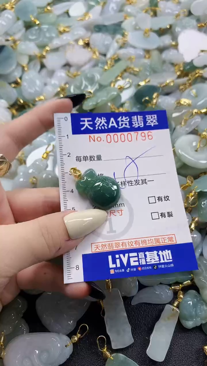 颈饰未镶嵌翡翠天然A货翡翠