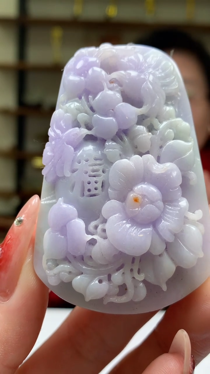 【闪购商品】定制翡翠未镶嵌1071ry-毛货挂件119