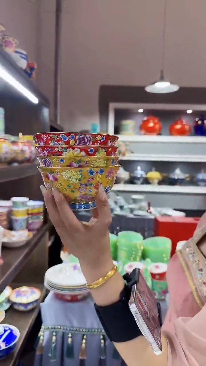 瓷片4.5英寸饭碗4个景德镇餐具