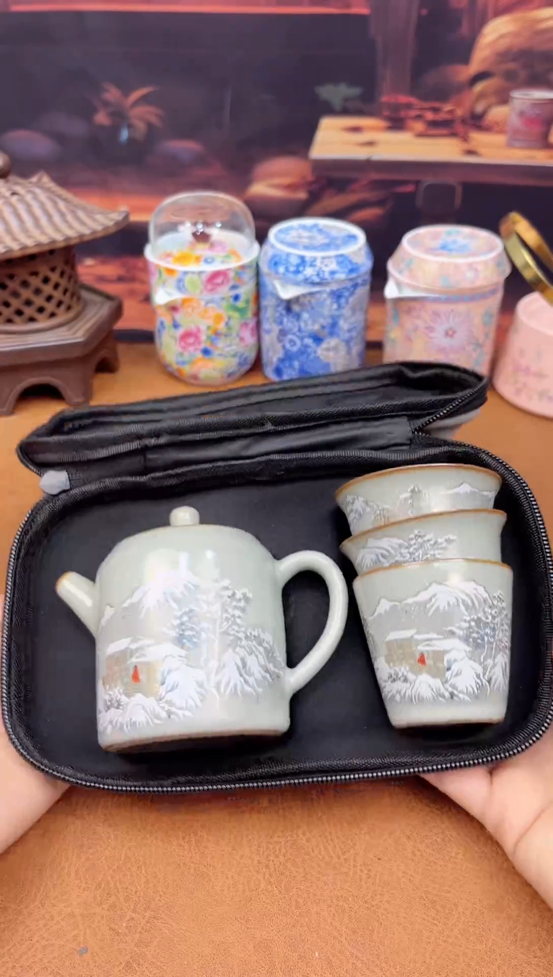 【闪购商品】陶瓷茶具摆件茶叶罐