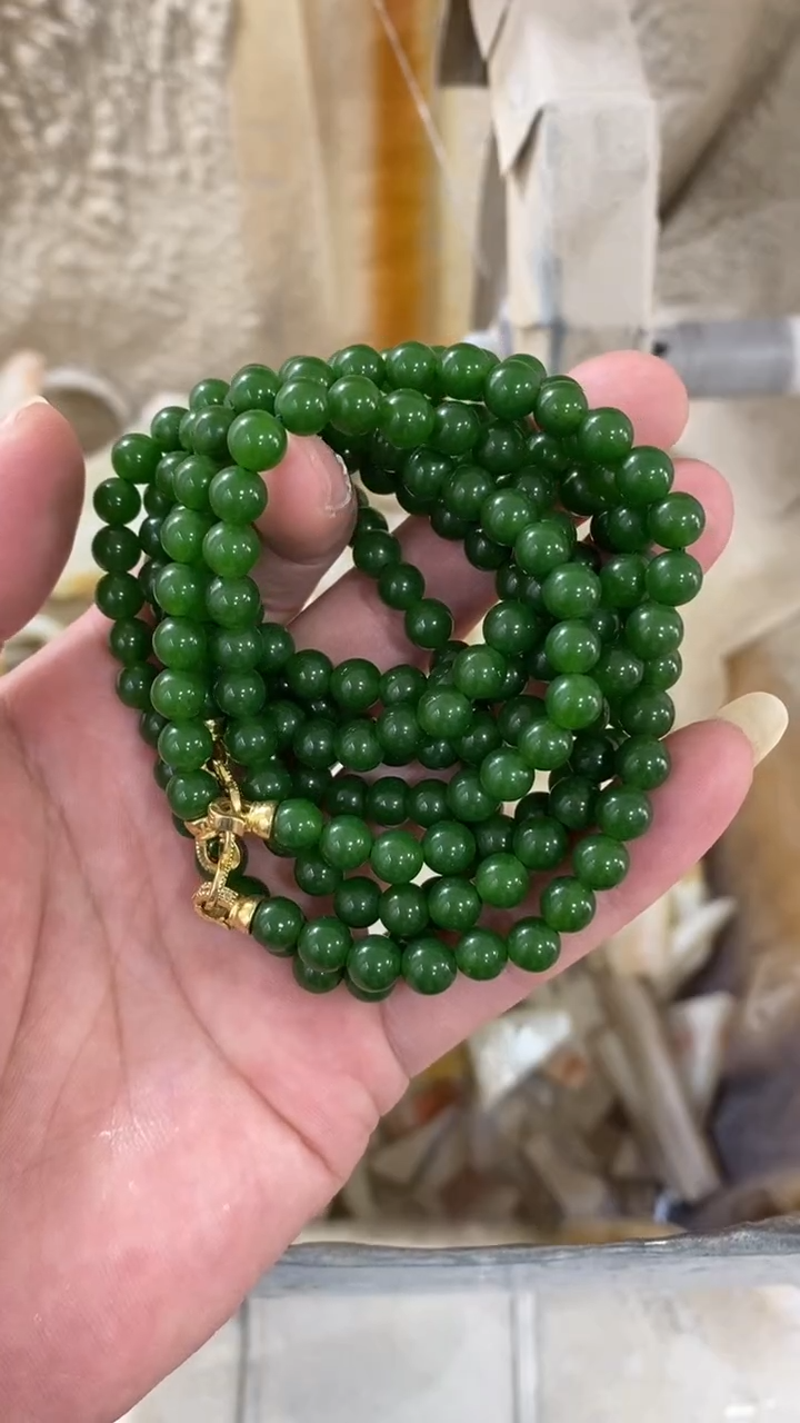碧绿卡6MM,108颗长链 发一条
