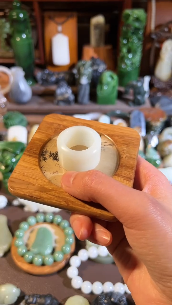 【闪购商品】和田玉戒指未镶嵌内径21.3