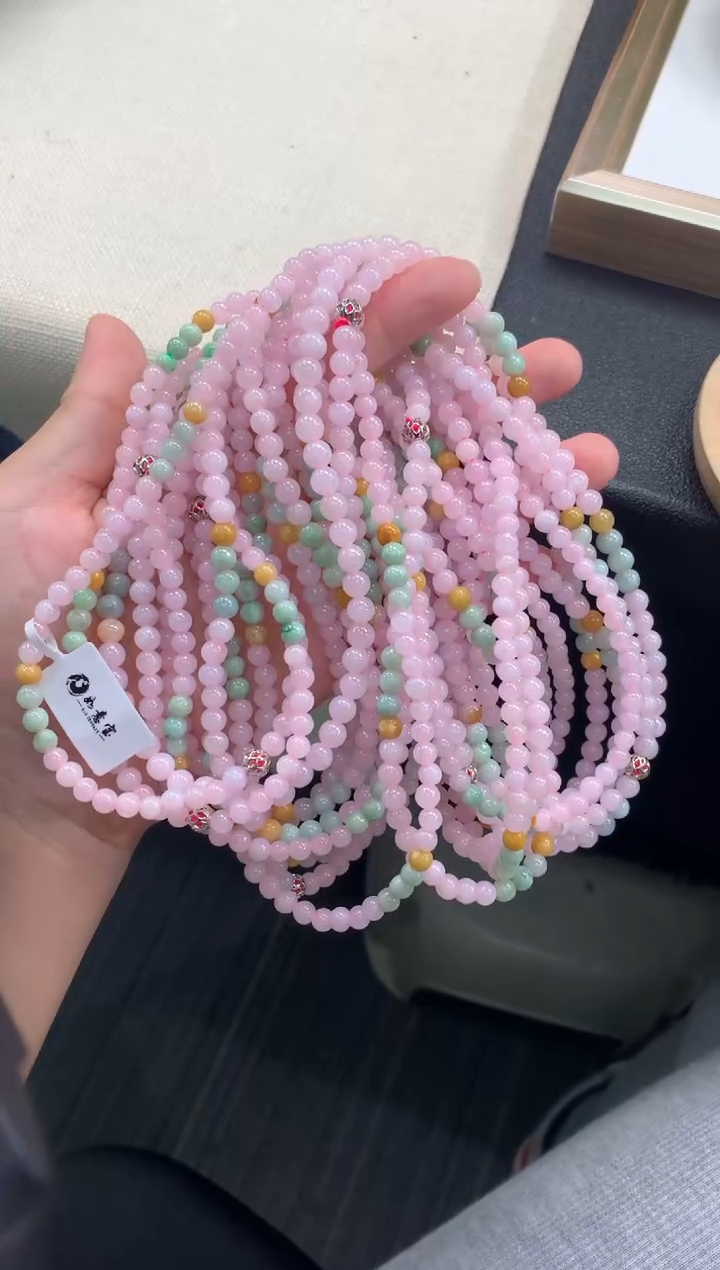 项链未镶嵌翡翠FC520 翡翠三彩项链 多样性发其一