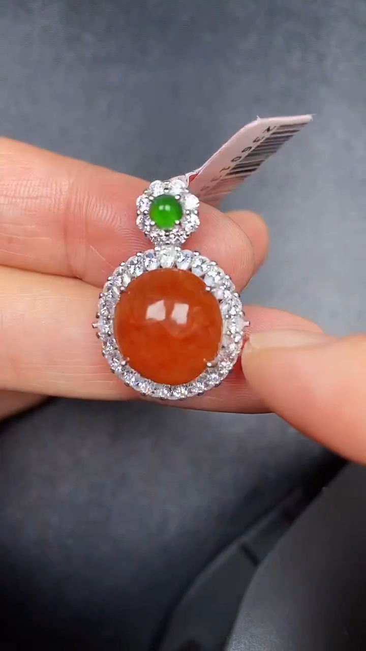 银S925镶嵌戒指翡翠1420