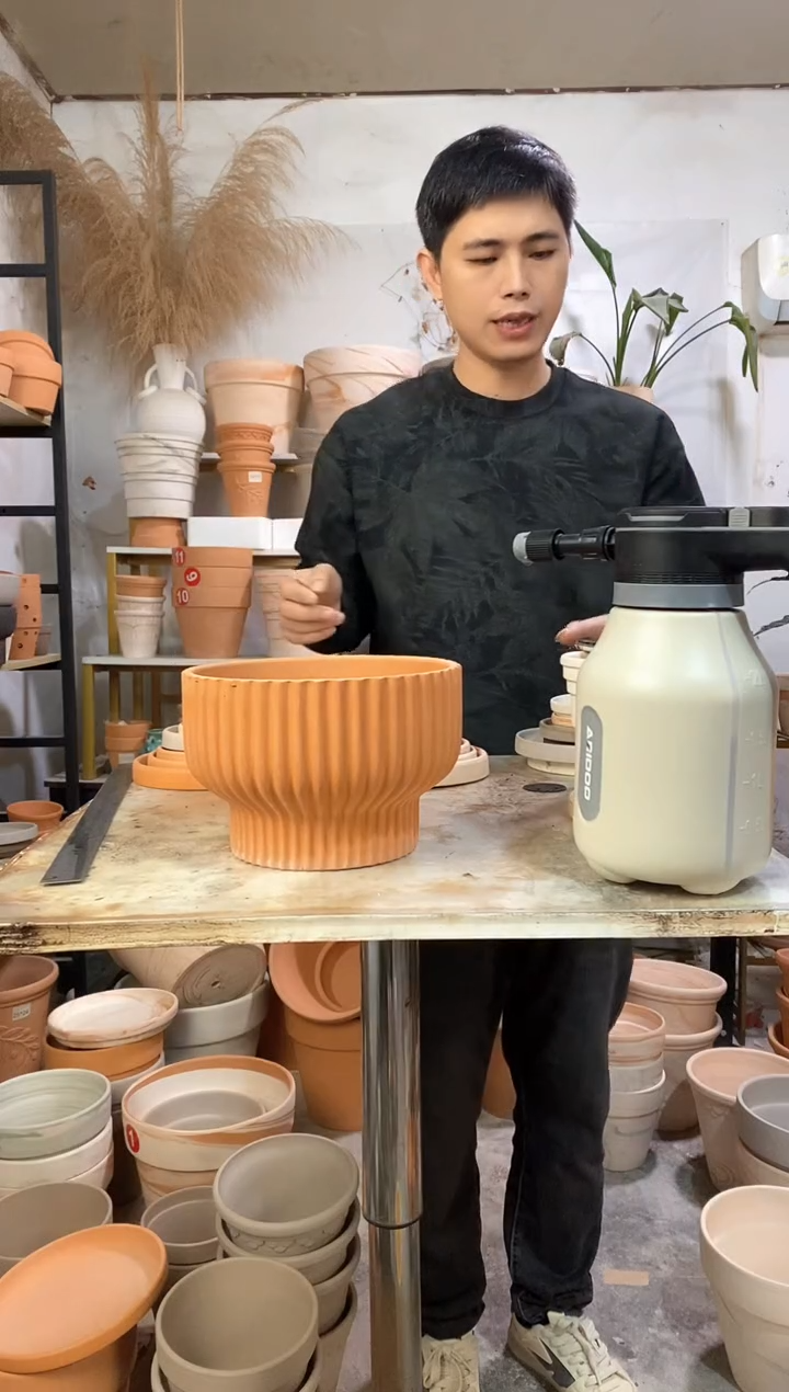 23*16红陶竖纹火锅 1盆无托