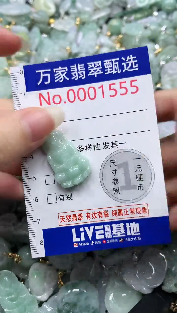 吊坠(不含链)未镶嵌翡翠1555