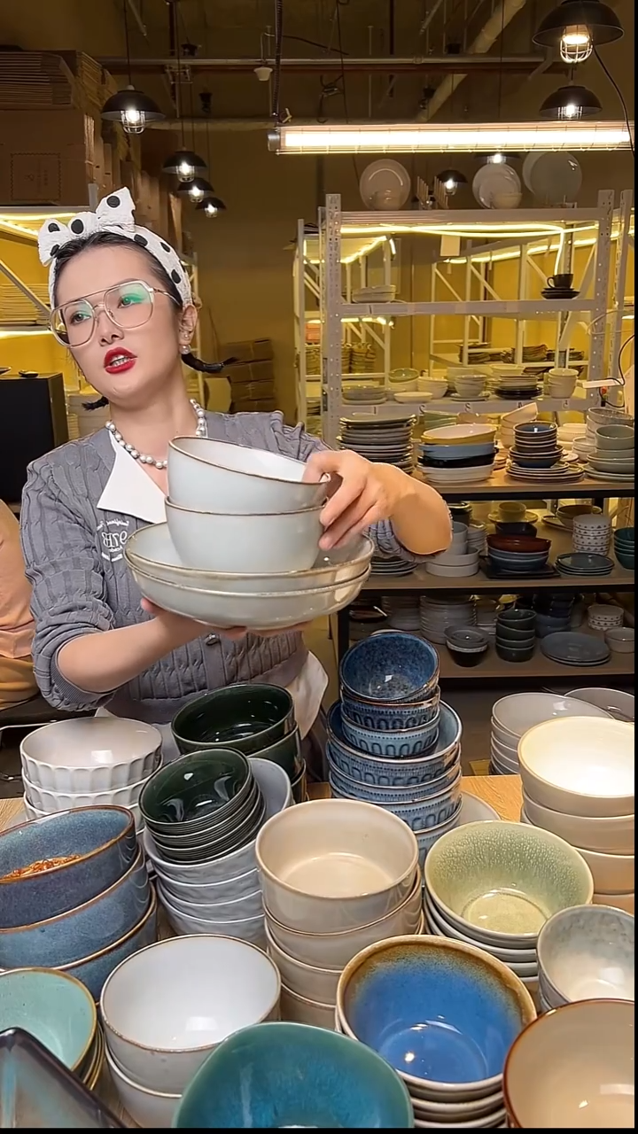 瓷176外贸尾货窑变釉下彩默认微瑕