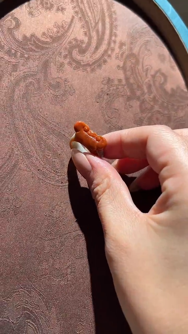 【闪购商品】翡翠戒圈未镶嵌红翡绿翠 02号