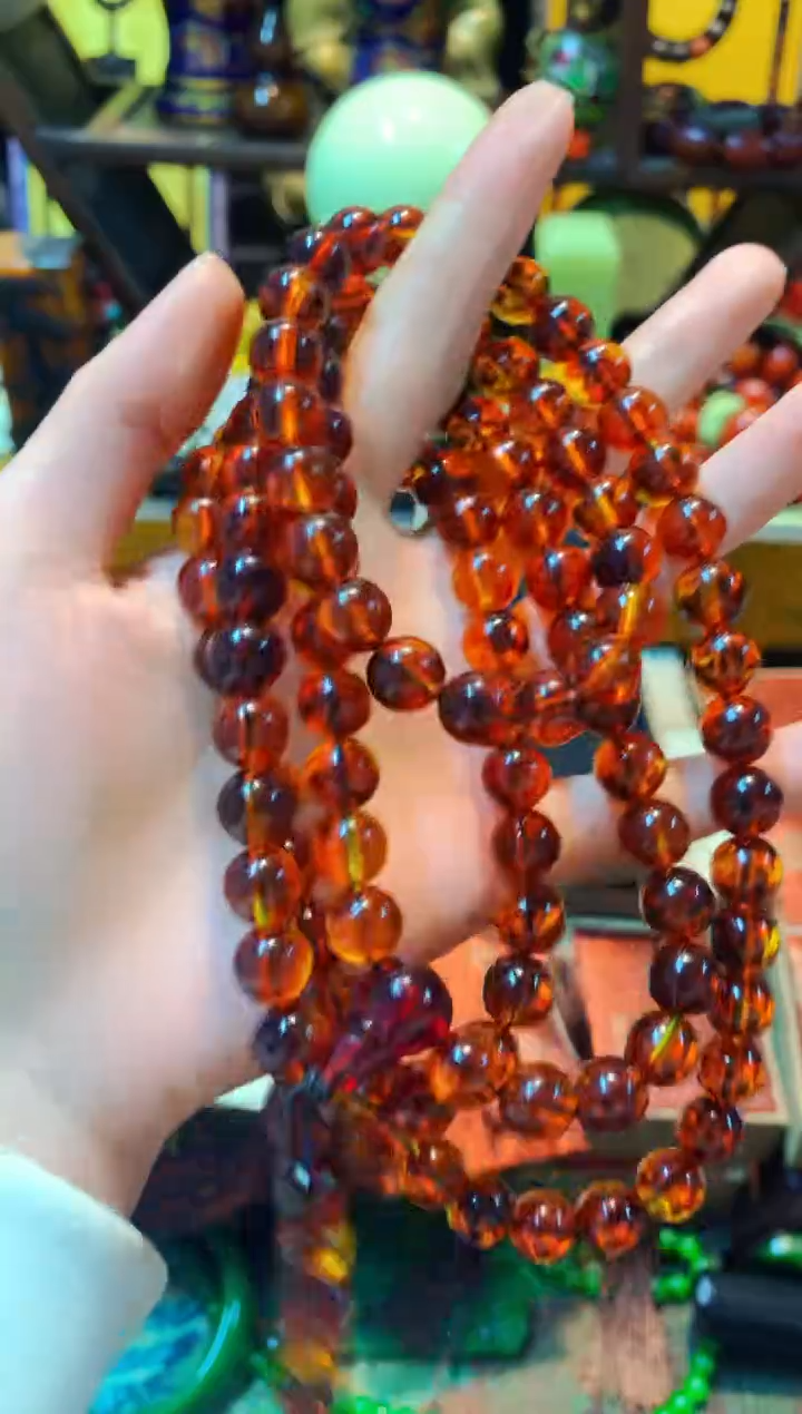 【闪购商品】金珀颈饰未镶嵌人人平安人人平安