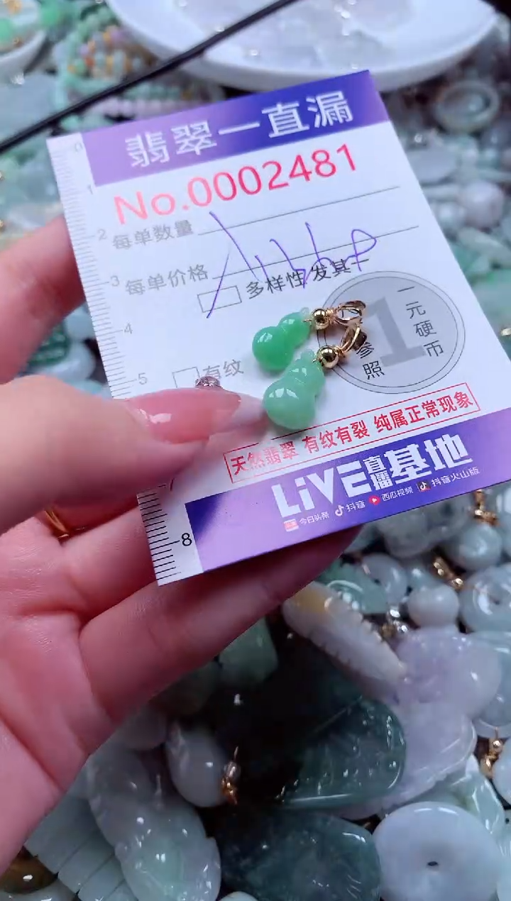 翡翠未镶嵌吊坠(不含链)2481多样性