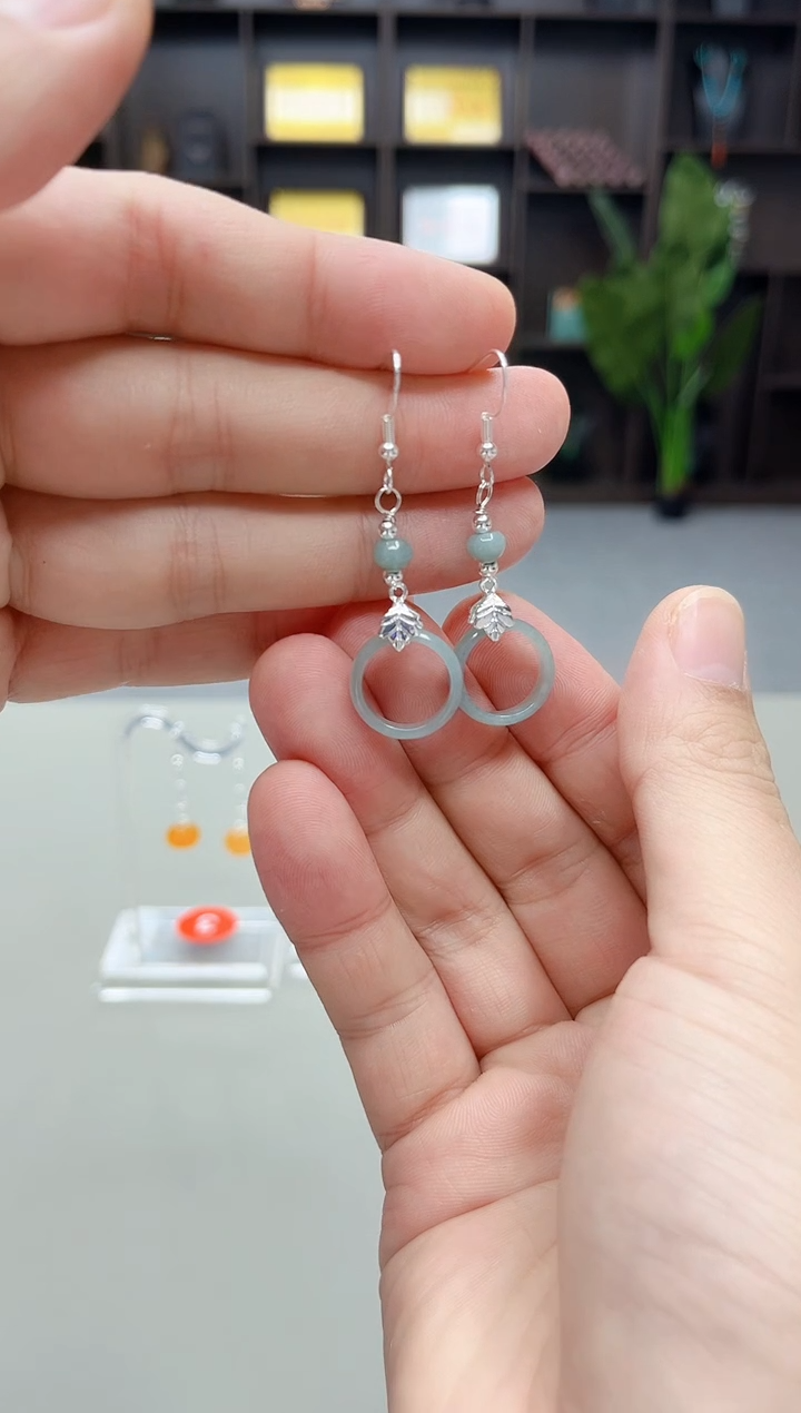 未镶嵌翡翠耳饰x39000