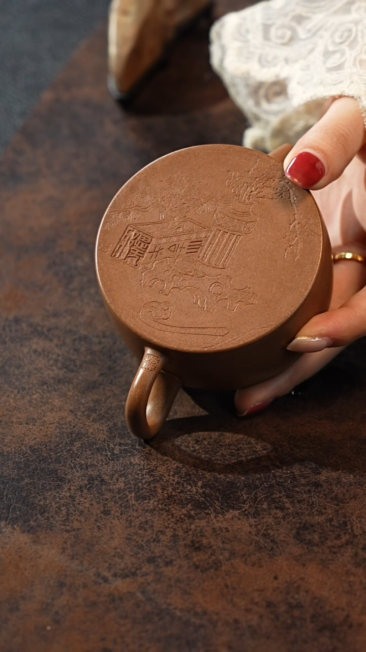 【闪购商品】紫砂茶壶汉瓦 老段 120cc 庄晨曦制