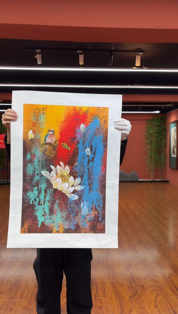 国画孙桂国老师作品现场4-23