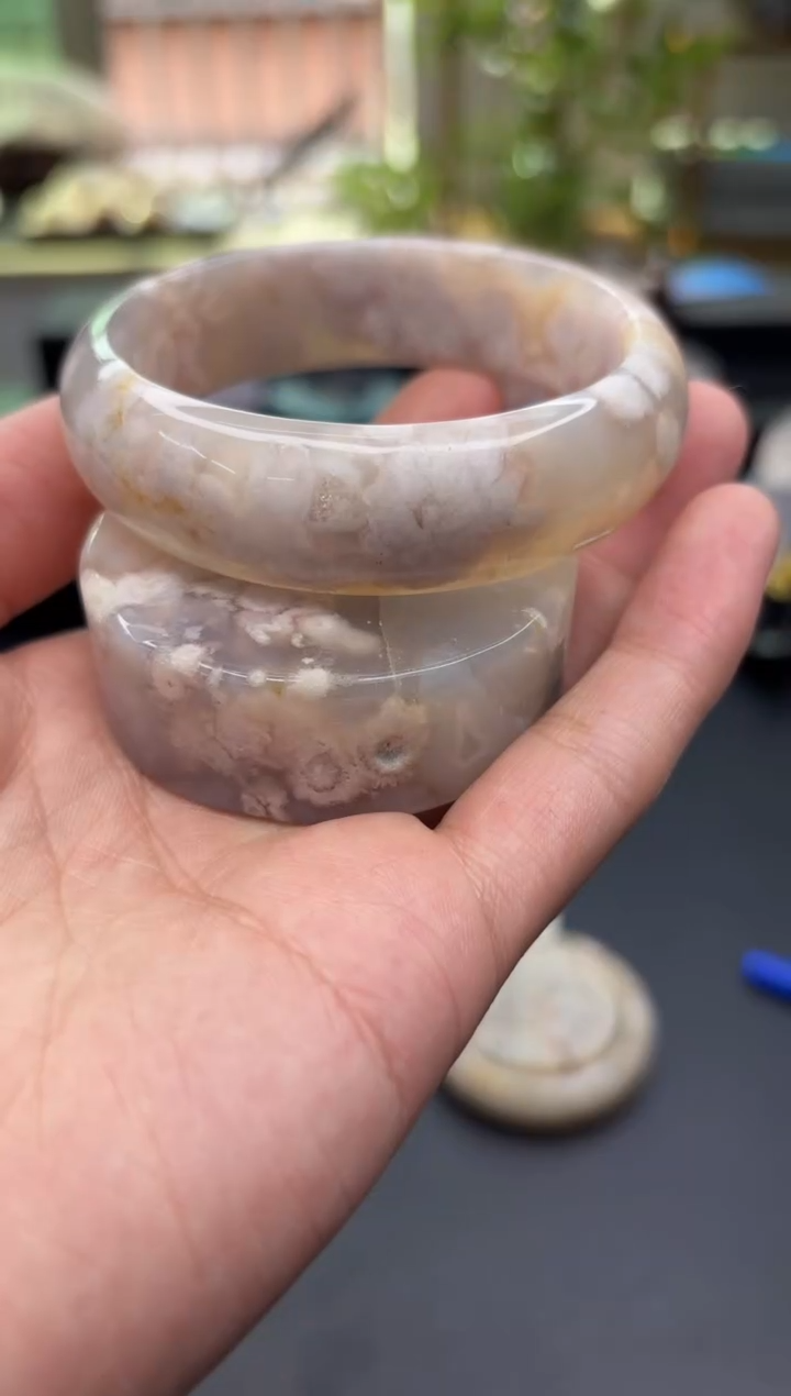 【闪购商品】石英质玉手镯未镶嵌C758(60圈赠送镯心)