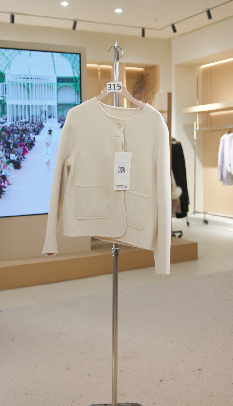 25303杏  秋冬款双面羊绒大衣百搭气质外套时尚女装