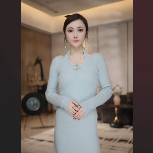 【Jier吉儿】原创设计师 气质显瘦轻奢时尚网红长袖针织秋冬毛衣