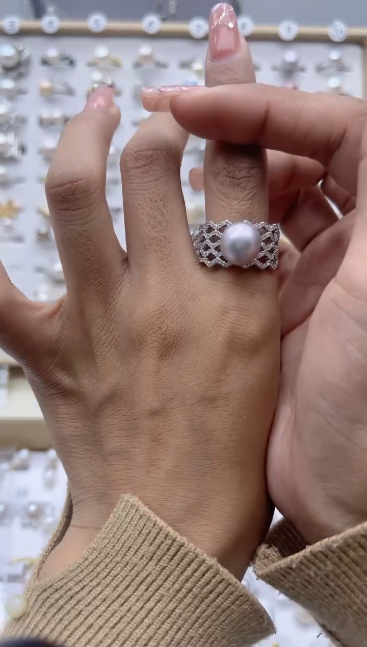 【闪购商品】淡水珍珠戒指合金40