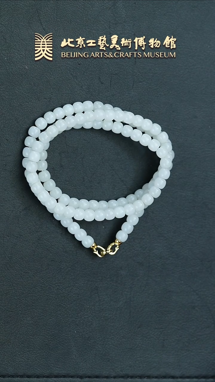 和田玉未镶嵌项链B0327GMD013直切珠