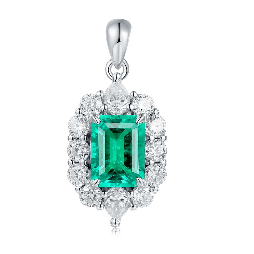 培育祖母绿【大奇专属】S925祖母绿吊坠 1.3ct JSWL081418
