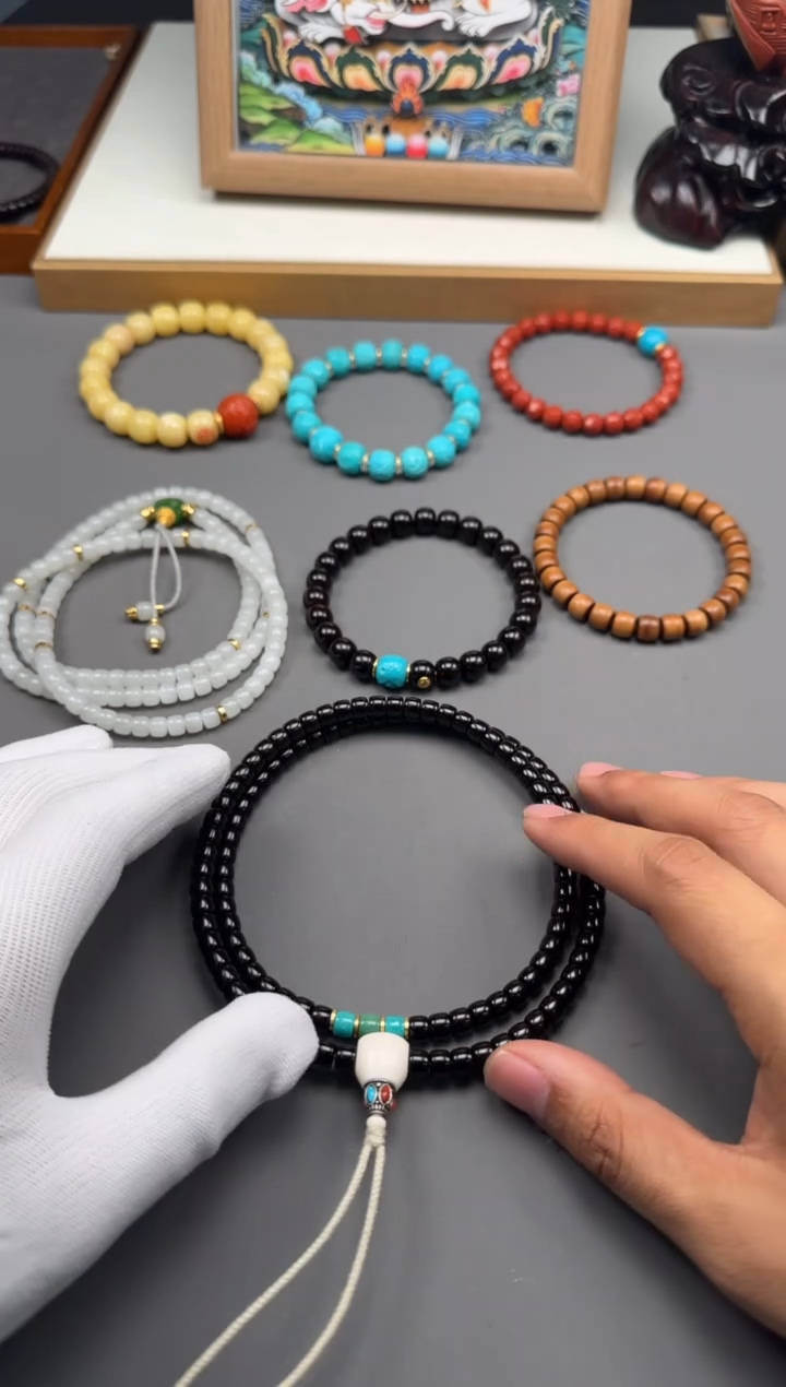 【闪购商品】绿松石手串手串18K金镶嵌手串手串