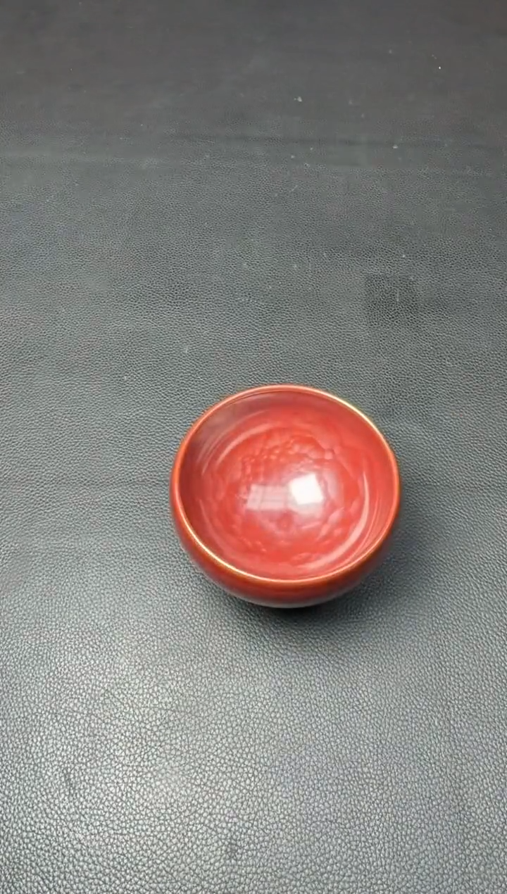 【闪购商品】茶盏建盏故事荣宝斋廖设生柿红祥云27