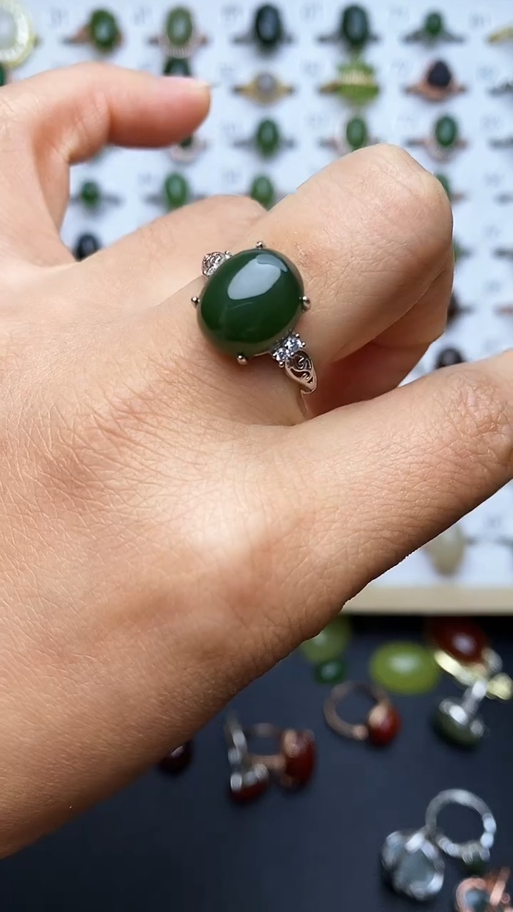 【闪购商品】和田玉戒指未镶嵌1