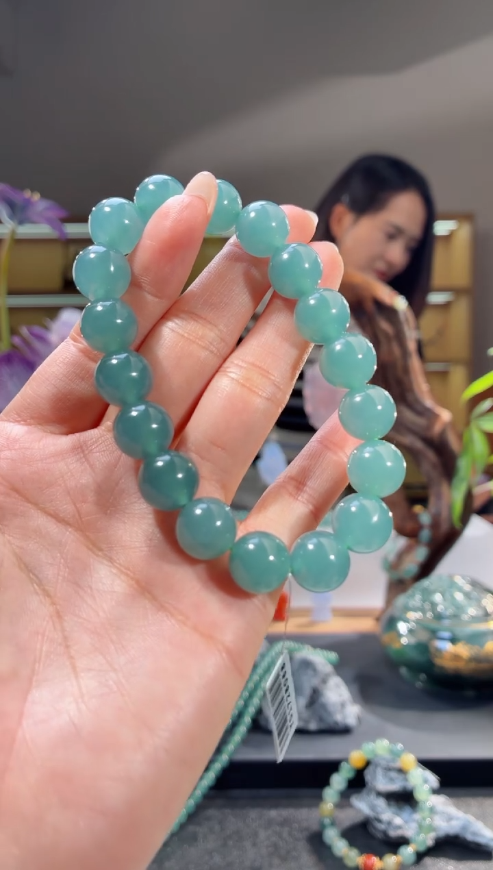 未镶嵌手链翡翠笑**开手串（多样性发其一）