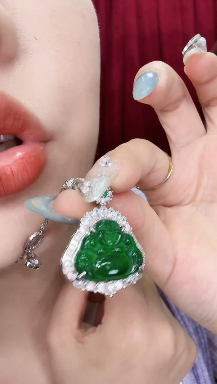 翡翠未镶嵌颈饰吊坠（不含链）