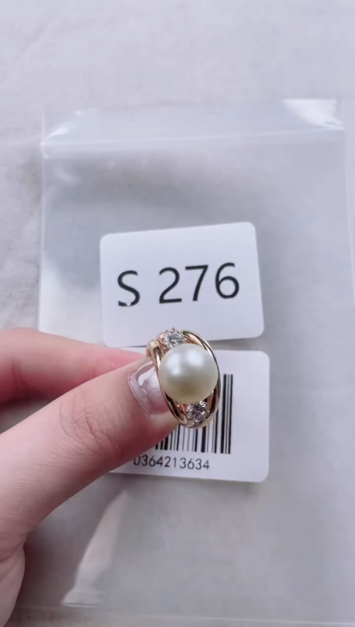 【闪购商品】海水珍珠戒指银S925镶嵌S276