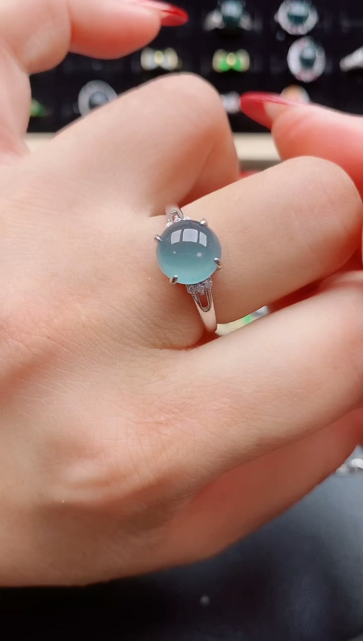 【闪购商品】翡翠戒指银S925镶嵌1212