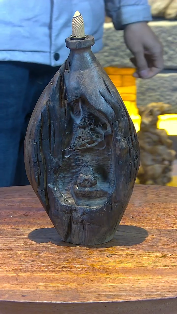 木金丝楠阴沉木禅意山水摆件