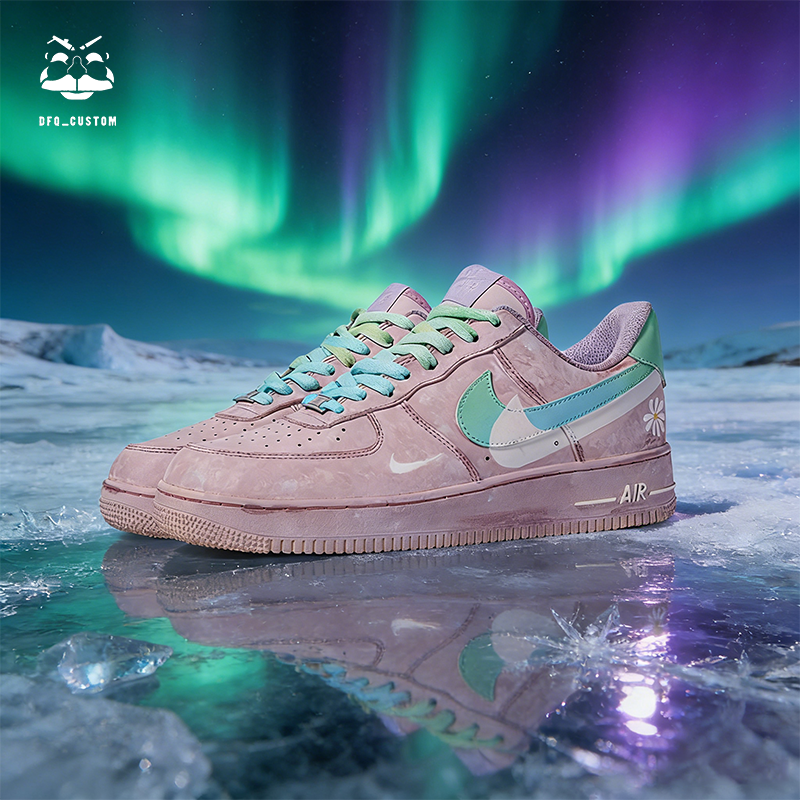 NIKE/耐克Air Force 1北极光渐变情侣低帮变色时尚潮流空军一号