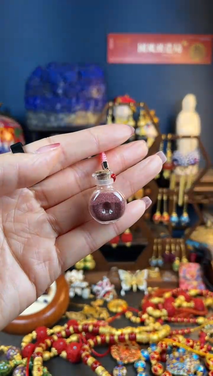 【闪购商品】红红珐琅景泰蓝挂件