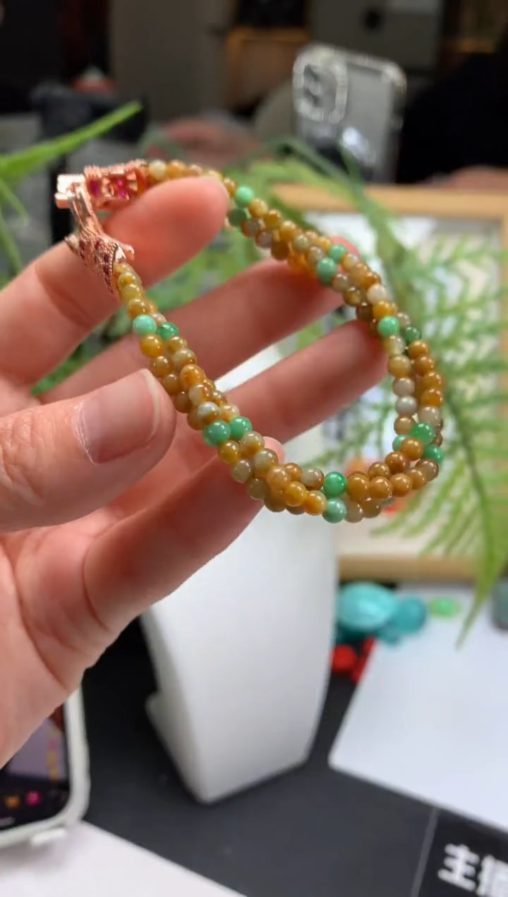 【闪购商品】定制翡翠未镶嵌珠串-91047