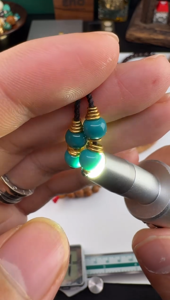 未镶嵌绿松石挂件绿松石弟子珠