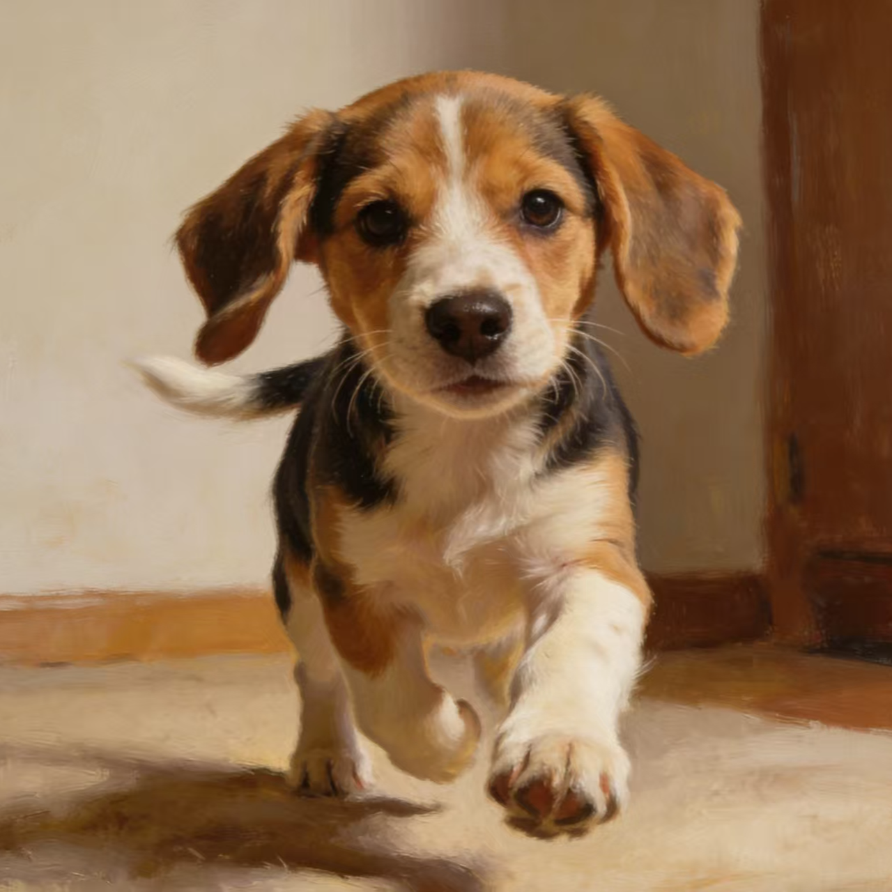 聪明听话大耳朵比格犬幼犬小型猎兔猎犬可爱宠物狗