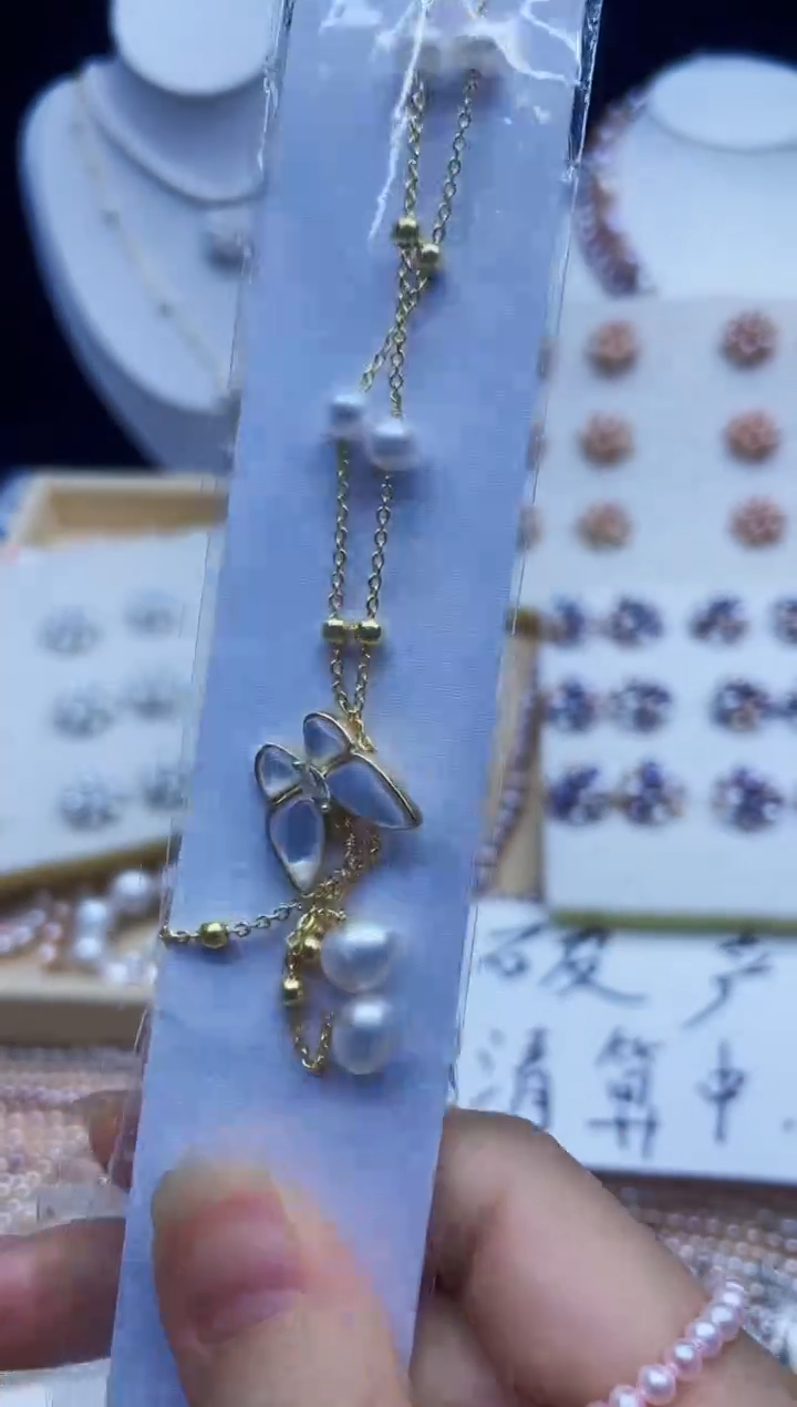 项链未镶嵌淡水珍珠项链多样性发其一