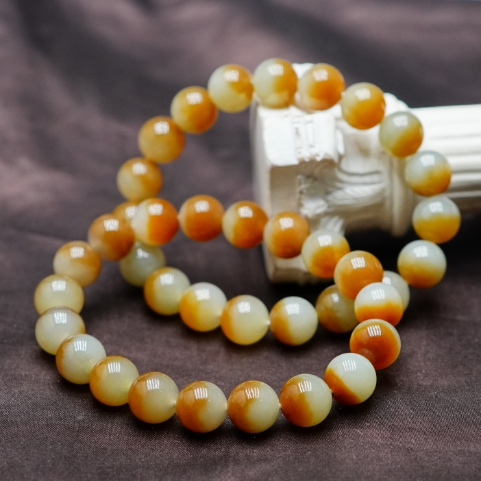 和田玉手串9.5+（多样性发其一） DT063015