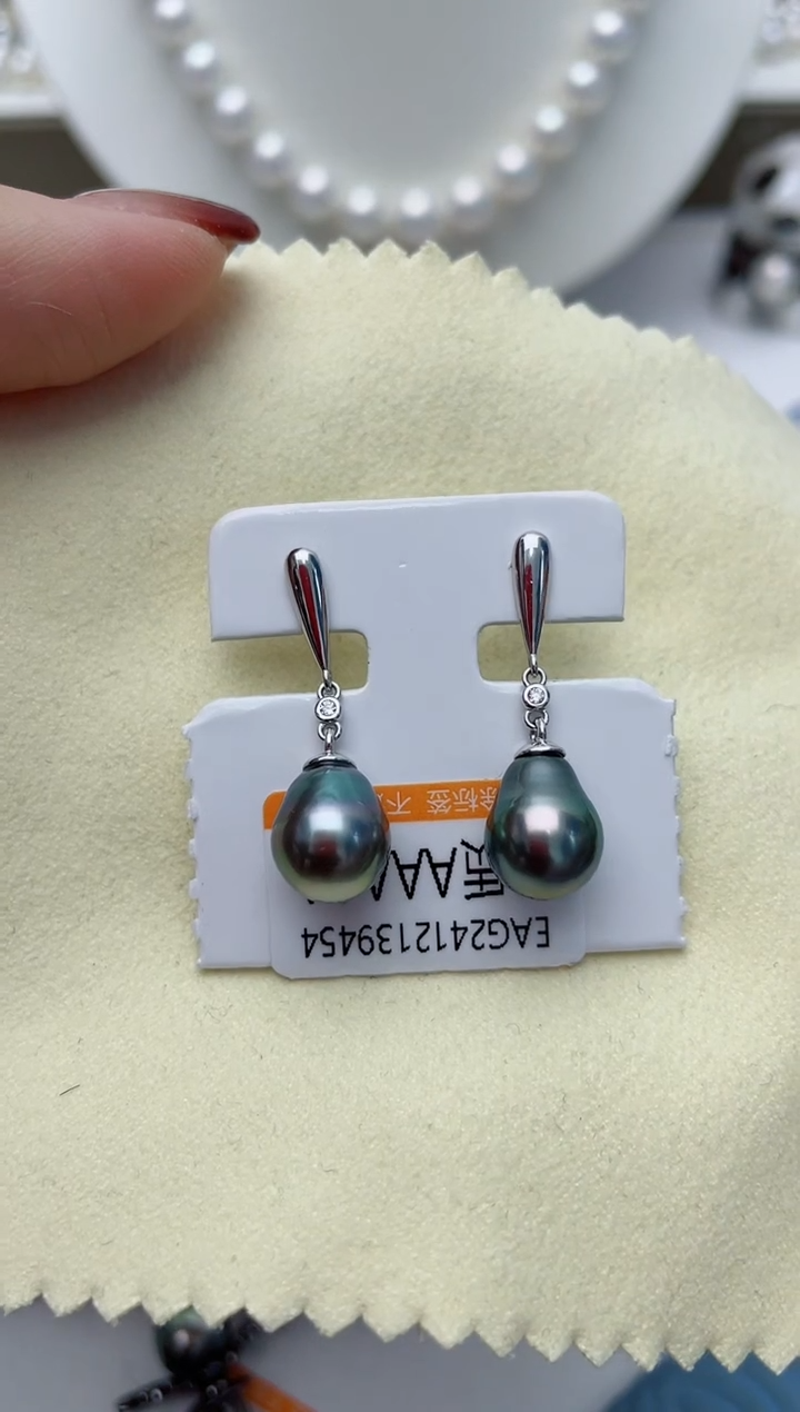 【闪购商品】海水珍珠耳饰银S925镶嵌W48