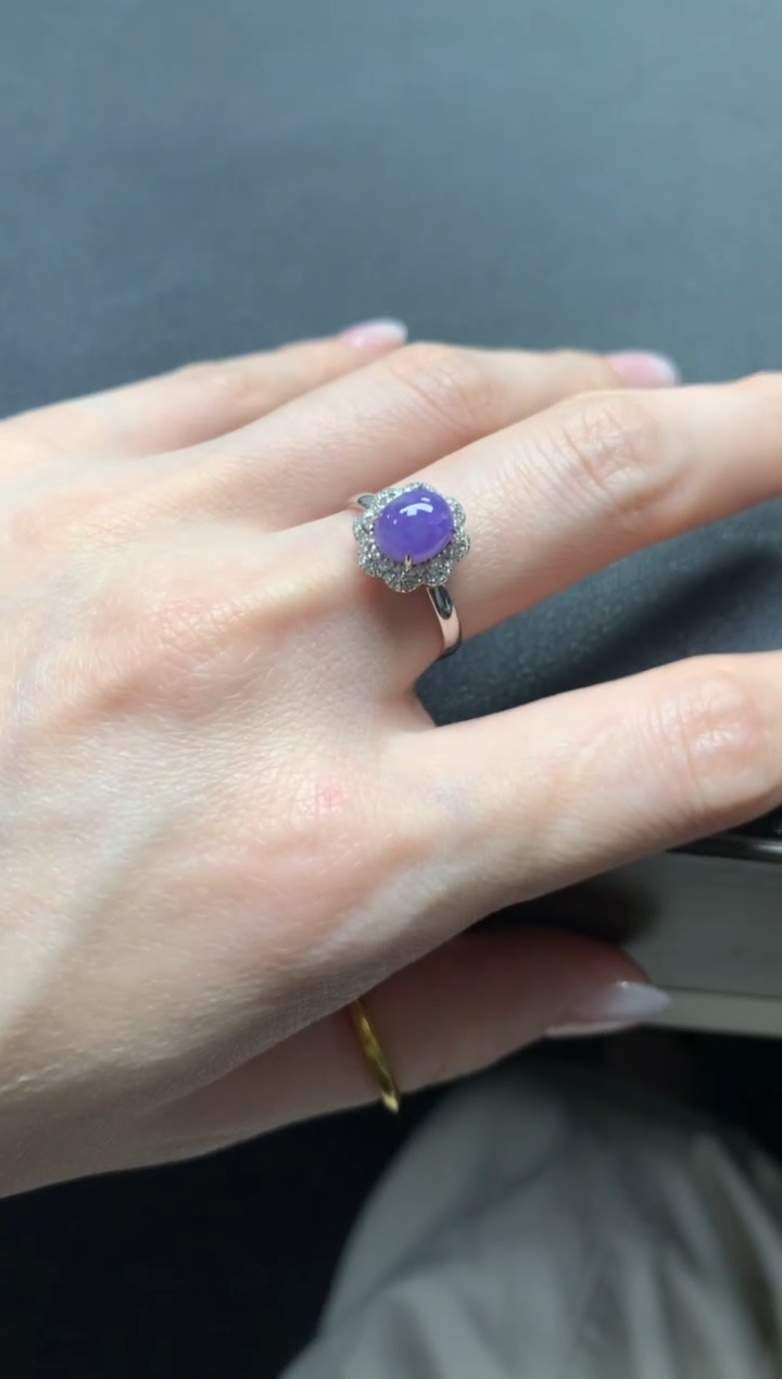 【闪购商品】翡翠戒指18K金镶嵌戒指|3980+398