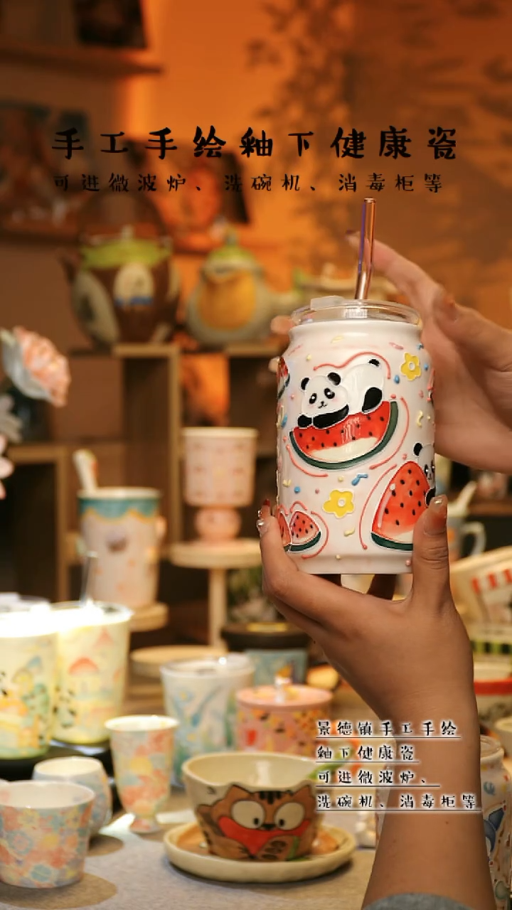 【闪购商品】杯景德镇高温釉下彩&A805