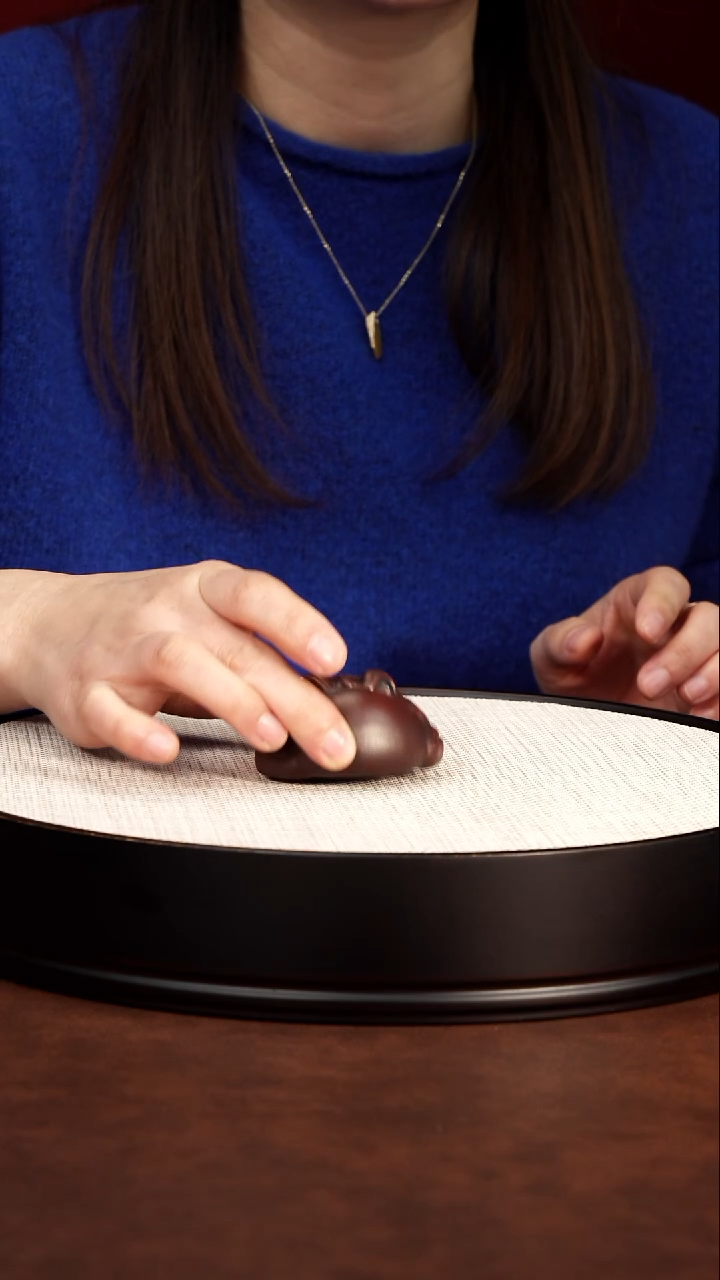 茶壶紫砂全手工茶宠 紫泥蟾儿 68