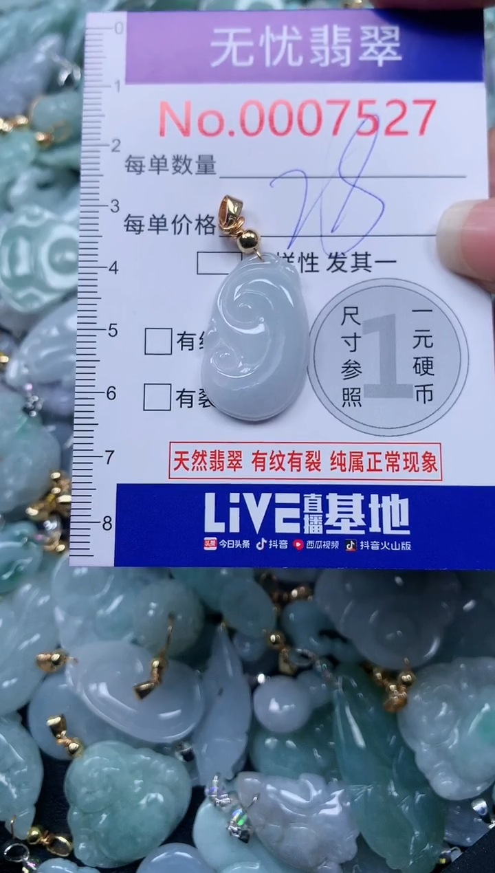 颈饰未镶嵌翡翠7527