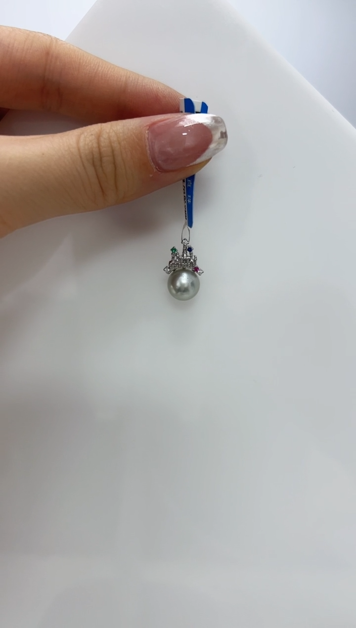 【闪购商品】海水珍珠DA银S925镶嵌吊坠 8 C1072