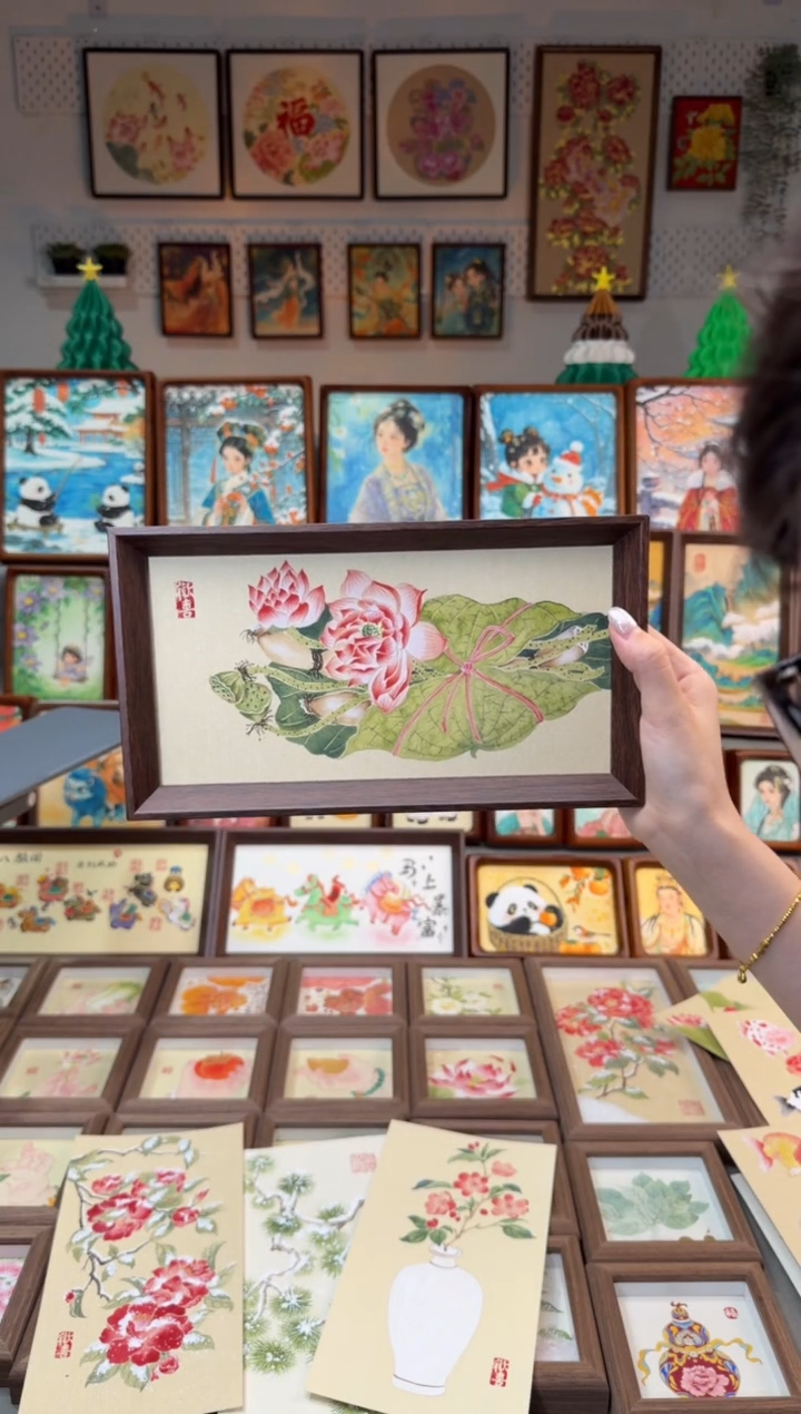 国画荷花美美 手绘国画27