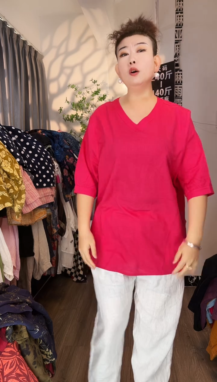 亚麻汉麻苎麻大码女装。